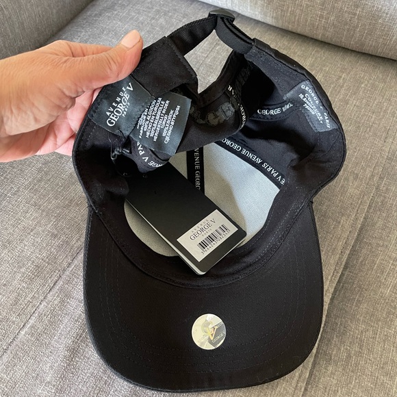 Black and Blue Men’s trucker cap Avenue George V Paris rhinestone cap hat - Picture 7 of 10